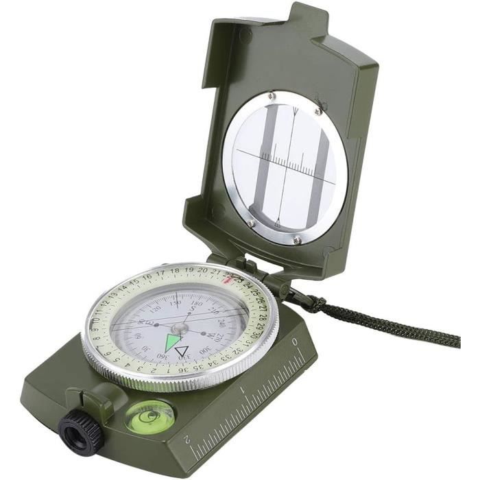 LaBlanc - Boussole Randonnée Militaire Professionnelle avec Clinomètre LaBlanc - Boussole Randonnée Militaire Professionnelle avec Clinomètre