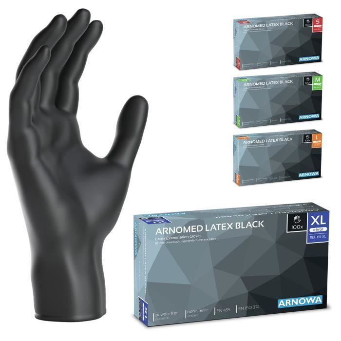 100 Pièces Gants Jetables En Nitrile U2013 4 Mil. | Sans Latex Ni