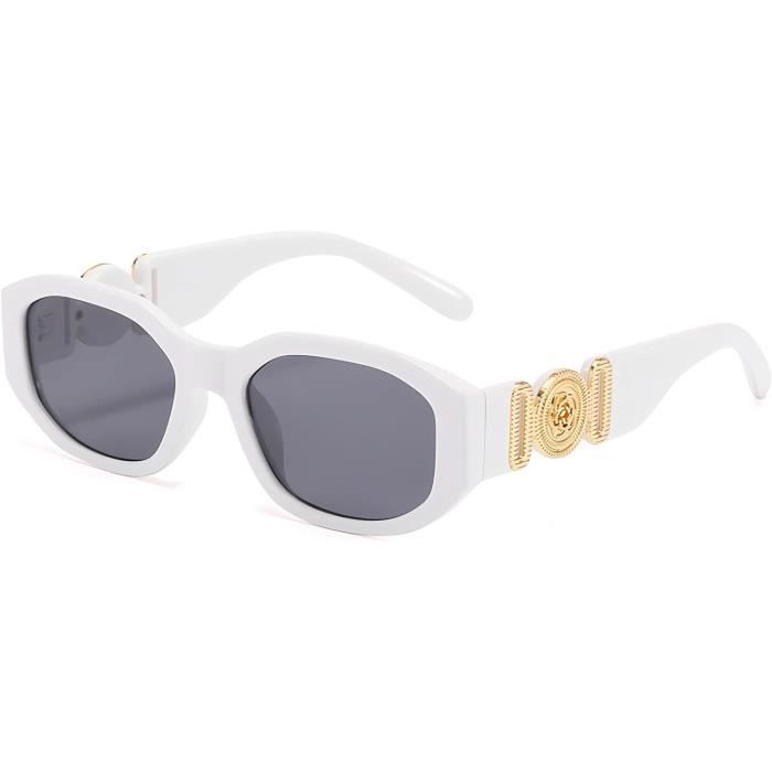 Petit Rectangle Lunettes de Soleil Femmes Hommes Sans Monture Carré