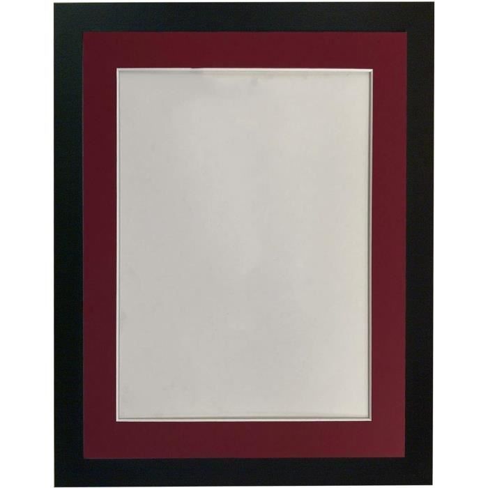 Cadre Photo Vintage Avec Passe-Partout 20x30 Cm - Cadre MDF 30mm Large Pour Photo 9x13 Cm