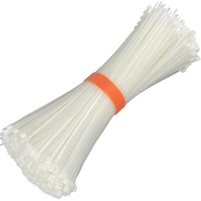 ERKO Fascette plastica nere 200 x 3,6 mm 100 pezzi di cablaggio