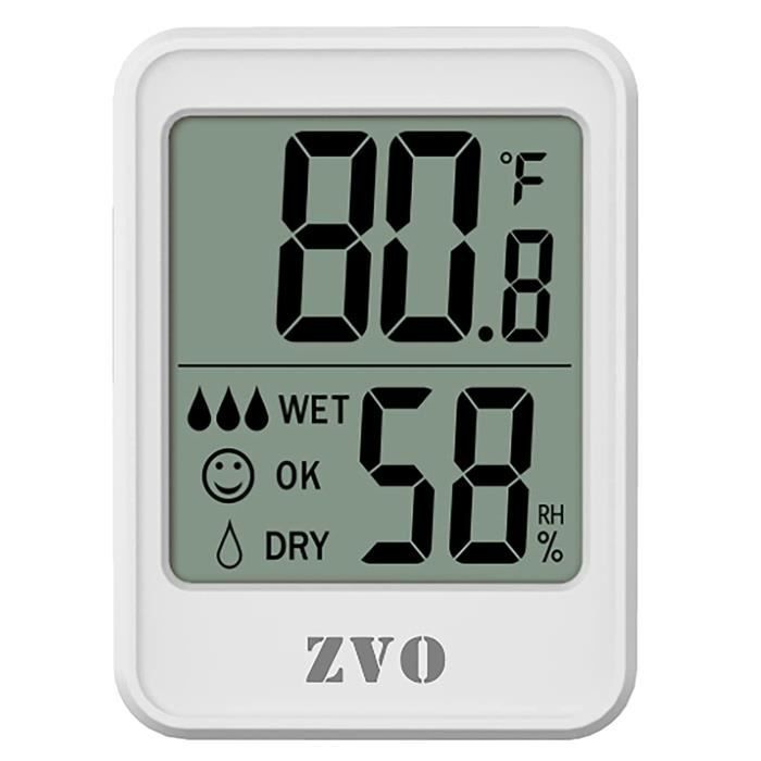 Thermomètre Hygromètre Numérique Magnétique Pour Intérieur - Mesure Température Et Humidité - UK