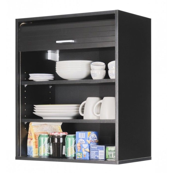 Meuble de Cuisine Noir 2 Etagères L 60 cm H 72 cm P 35 cm - L 60 x l 35 x H 72 cm Meuble de Cuisine Noir 2 Etagères L 60 cm H 72 cm P 35 cm - L 60 x l 35 x H 72 cm