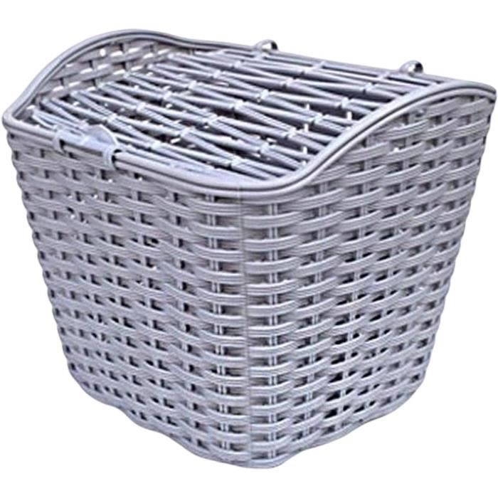 Panier Vélo Arrière Robuste – Fer Noir, 38x27x22 Cm, Sans Marque