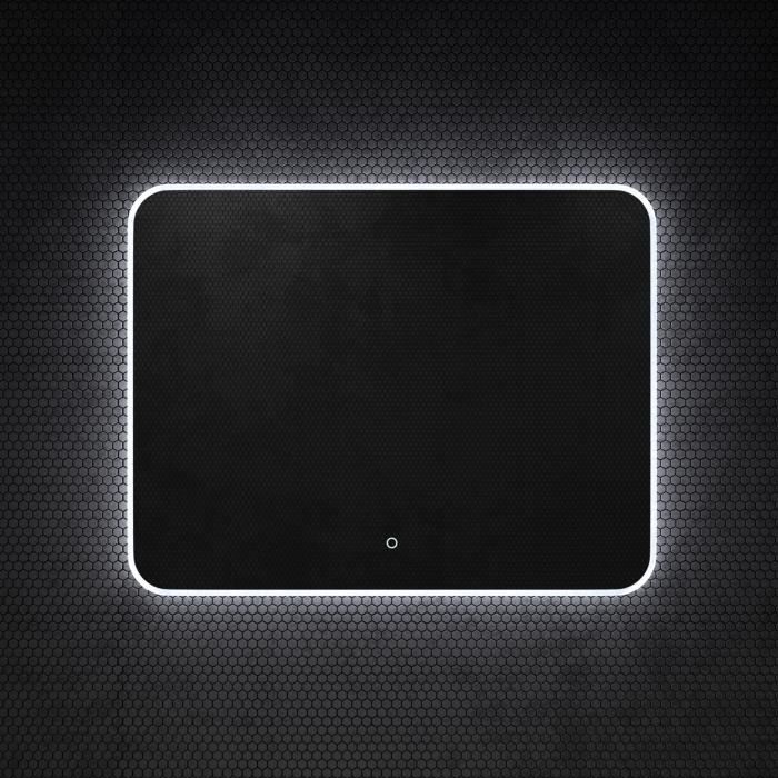 Miroir lumineux PRESTIGE 100 cm - éclairage LED - antibuée