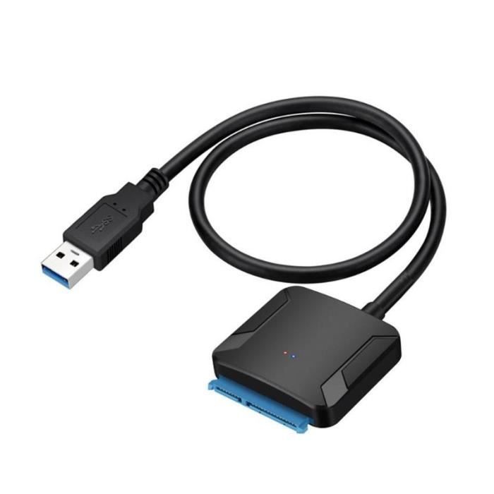 Adaptateur SATA vers USB de 44,5 cm Convertisseur de câble USB 3.0 vers ...