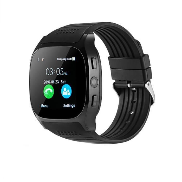 Smartwatch Montre Intelligente Soutien Bluetooth Montre Bracelet Pour Samsung Huawei Xiaomi Telephone Android Type Noir Autres Achat Montre Connectee Pas Cher Avis Et Meilleur Prix Cdiscount