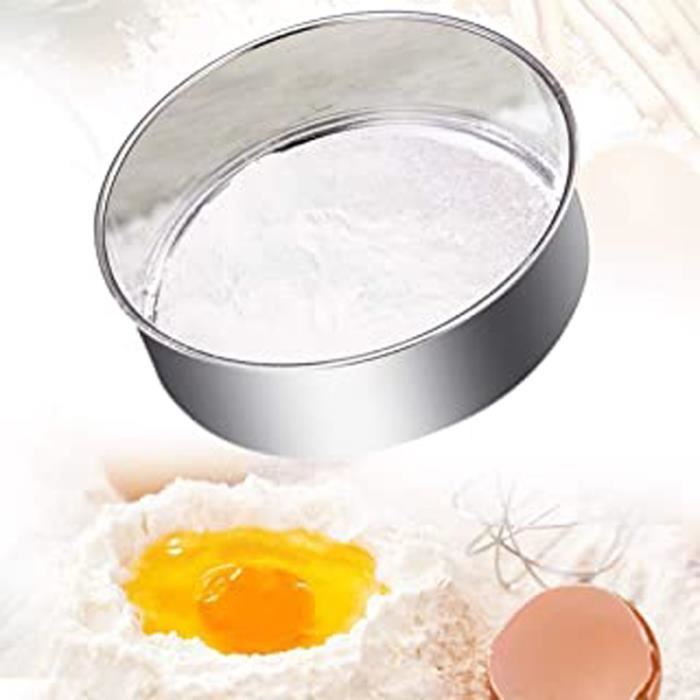 Tamis à Farine INOX Maille Fine - Tamis De Pâtisserie Pour Gâteaux, Légumes Et Cuisine