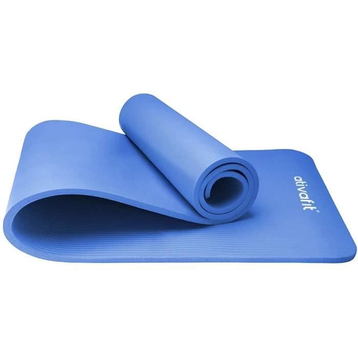 ATIVAFIT Yoga d exercice Tapis de Sol Grande rembourre Extra epais 12 mm antiderapant entrainement Pilates Tapis d exercice Cdiscount Sport