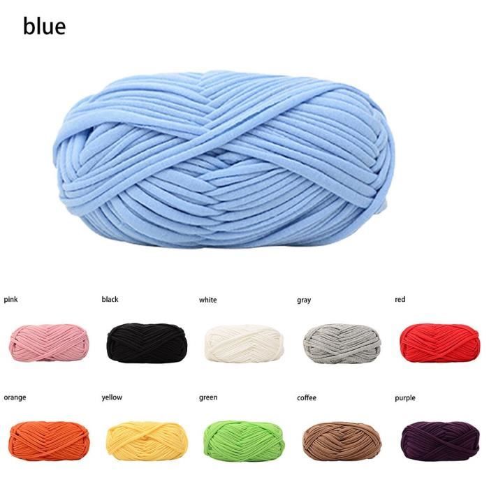 fil à tricoter Bleu-Blanc 1Kg600 coton-acrylique