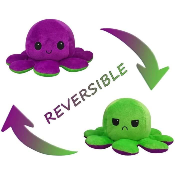 Mini Peluches Mignonnes Peluche Reversible Poulpe Peluche Octopus
