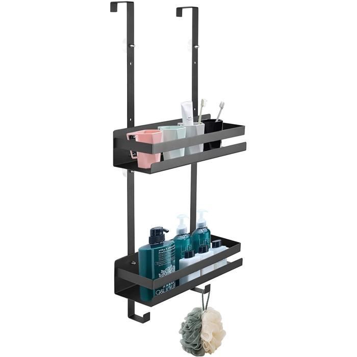 Étagère de Douche NonPercés 2 Niveaux Étagère Douche à Suspendre sans Percage 2pcs Panier de Douche en Inoxydable 304 Rangeme [235]