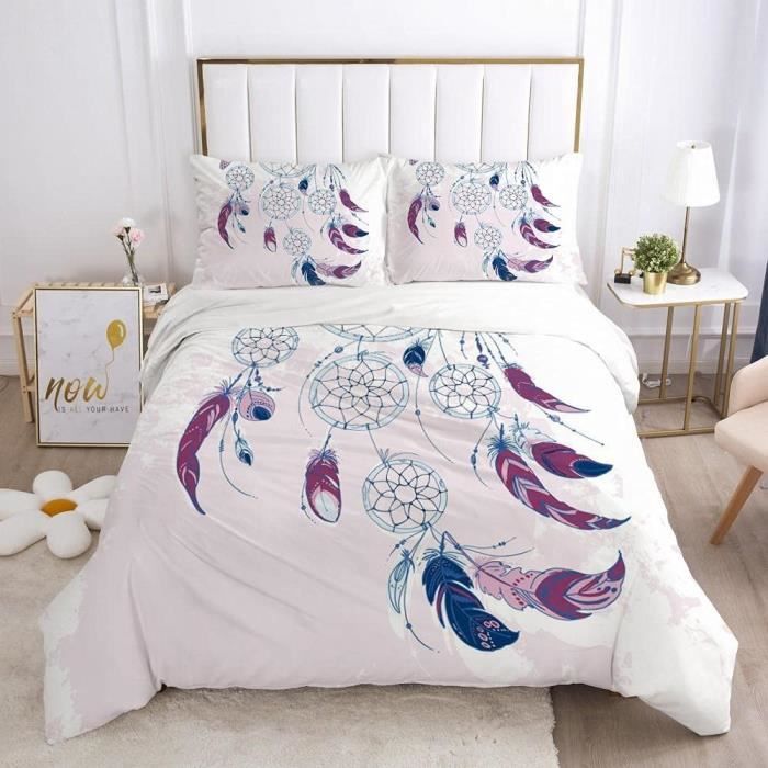 Parure De Lit 2 Personnes Fille Avec 2 Taies D'Oreiller 65X65Cm Housse De  Couette 2 Personnes 200X200Cm Microfibre Housse De Couette 200X200 Ado  Garcon Douxprévenir Les Allergies Insecte Papillon : : Cuisine