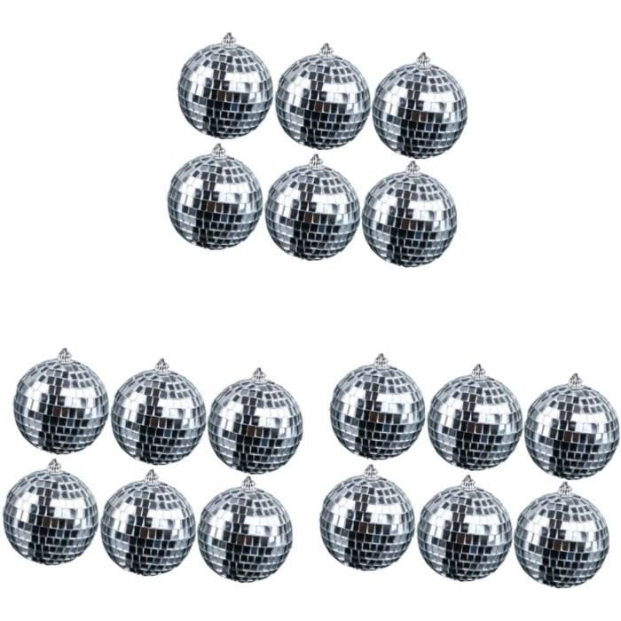 Boule Miroir Disco 30 Cm Argentée - Réfléchissante, Avec Anneau Pour Suspension - Décoration Fête, Anniversaire, Danse