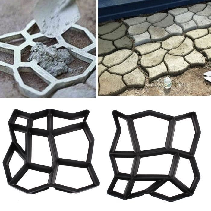 moule a pave irregulier beton pour chemin path maker moule a pavage pour pave allee patio de terrasse cdiscount bricolage