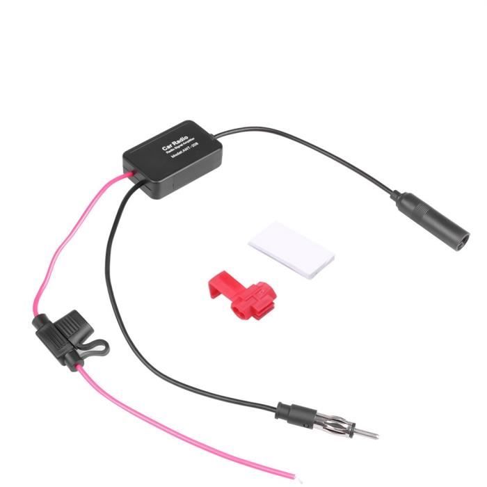 Adaptateur Amplificateur Antenne Radio Voiture - Double Canal