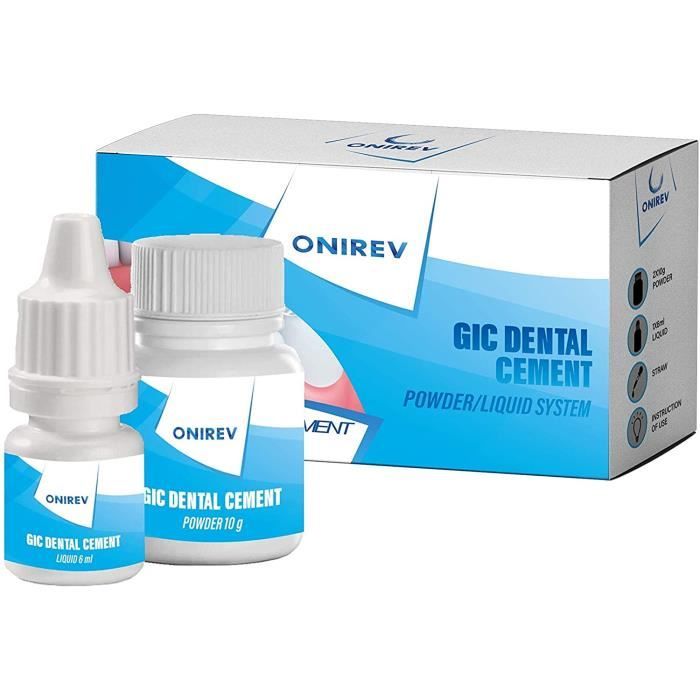 Ciment Dentaire GIC Permanent Rebouchement Fixation Qualite Superieur Garantie de Satisfaction Cdiscount Au quotidien