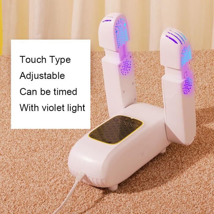 Sèche-chaussures électrique Réglable - Minuterie 99 Min, 200W, Pliable, Pour Chaussures, Gants, Chaussettes