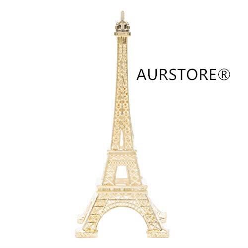 Miniature - AURSTORE - Tour Eiffel Miniature - Métal - Doré - 25 cm