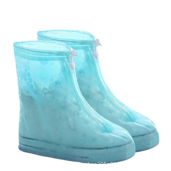 1 Paire De Couvre-chaussures De Pluie, Imperméables, Antidérapantes, épaisses, Réutilisables, Pour Les Jours De Pluie (L (taille 38-40