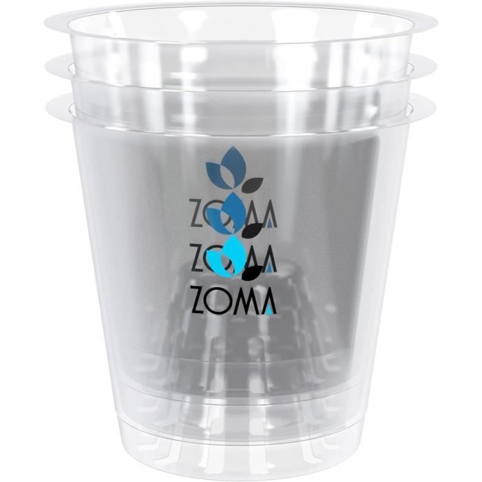 Pot De Fleurs Décoratif En Acrylique Transparent Sans Perçage Pour Rebord De Fenêtre Avec Forte Adhérence