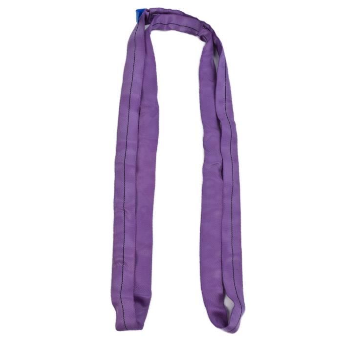 Jante De Levage Ronde Sans Fin Rouge 8 Pieds - Pour élingue De Récupération, Remorquage, Traction