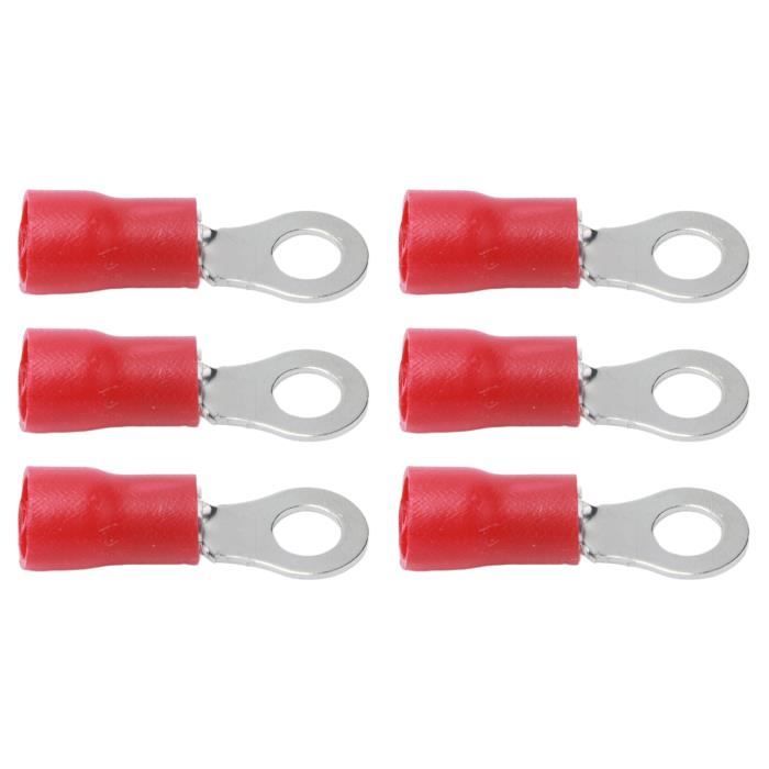 50 Connecteurs De Fil Fourche En Cuivre – 12-10 AWG, Isolés PVC Jaune - 4