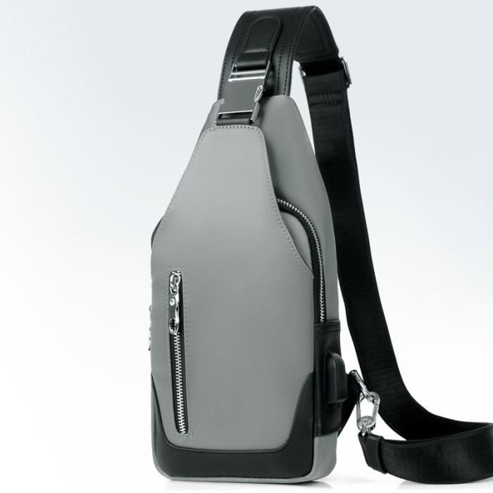 Sacoche Bandouliere Homme Protection Rfid Sacoche De Poitrine Sac À Dos De Voyage Pour Homme