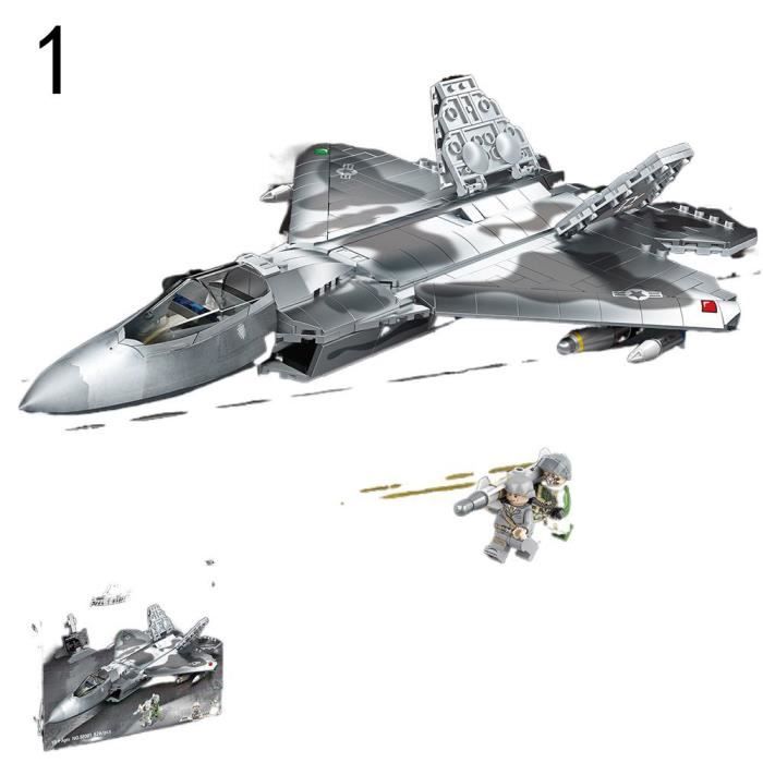 Modèle D'avion éducatif 1/144 à Assembler - 23 Cm Gris Bricolage Déco