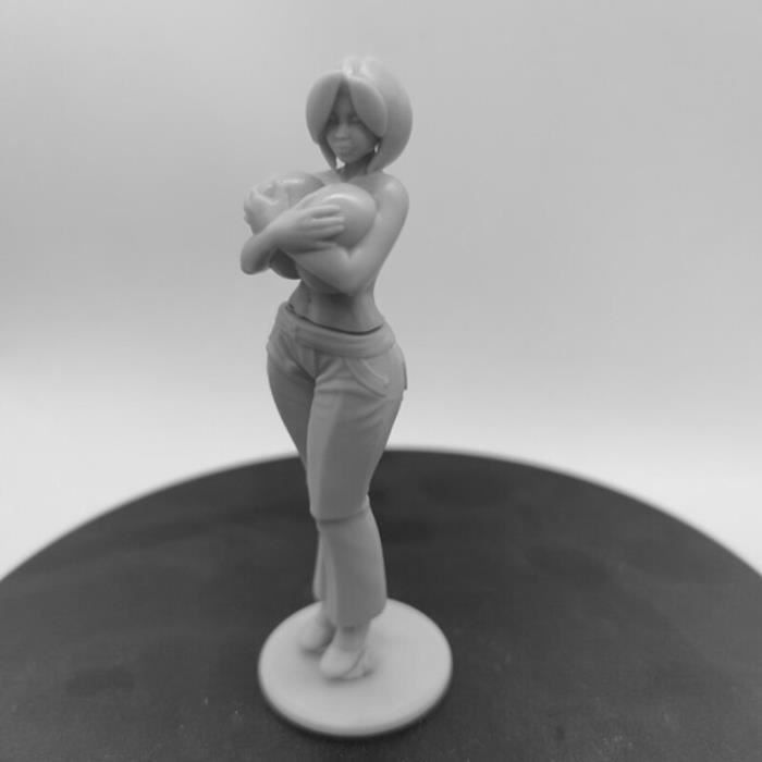 Kit Maquette Résine 1/12 - Buste Fille Satyre Barde Musicienne - Non Peinte - Niveau Débutant