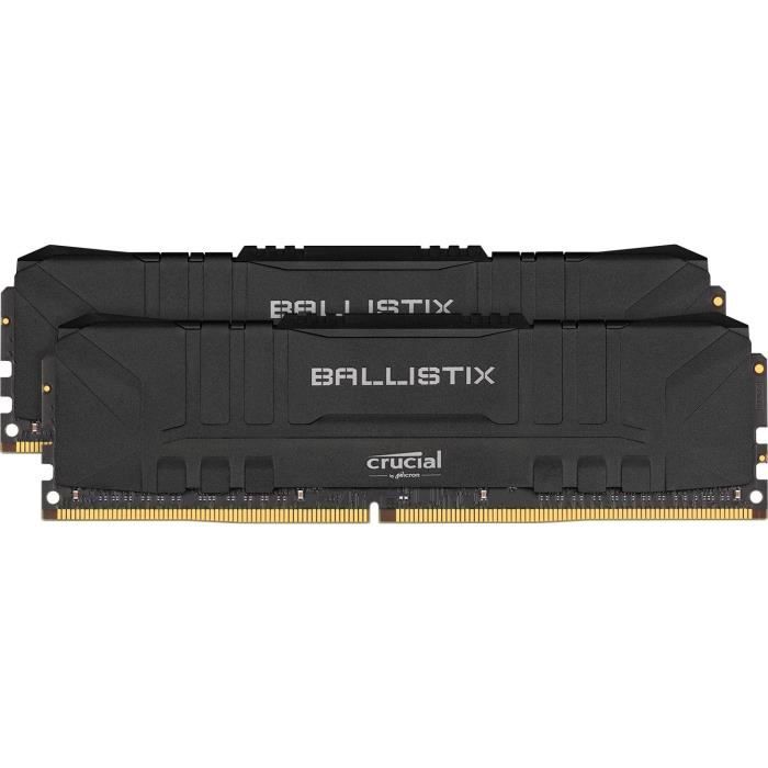 Top achat Memoire PC CRUCIAL Ballistix Black 2x32GB (64GB Kit) DDR4 3200MT/s CL16 pas cher Top achat Memoire PC CRUCIAL Ballistix Black 2x32GB (64GB Kit) DDR4 3200MT/s CL16 pas cher