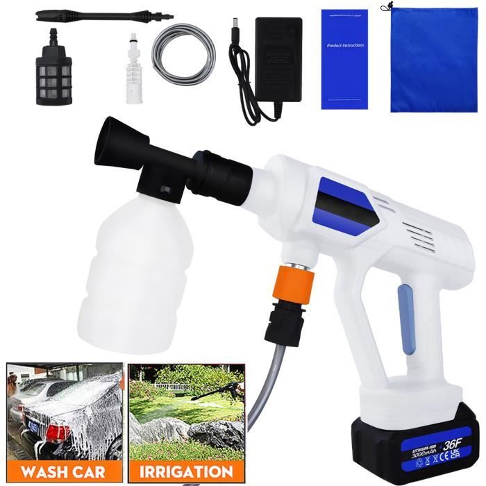 SWT Pompe de lavage de voiture portable 80W Kit de pulvérisateur à haute pression auto-amorçable