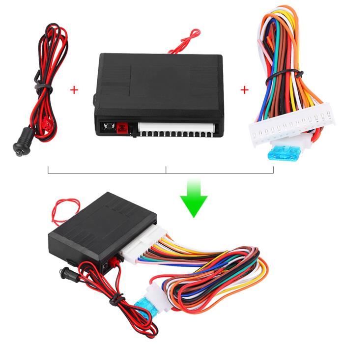 Kit D'Ouverture Sans Clé Universel Pour Voiture - Télécommande Centrale, 12V, Installation Facile