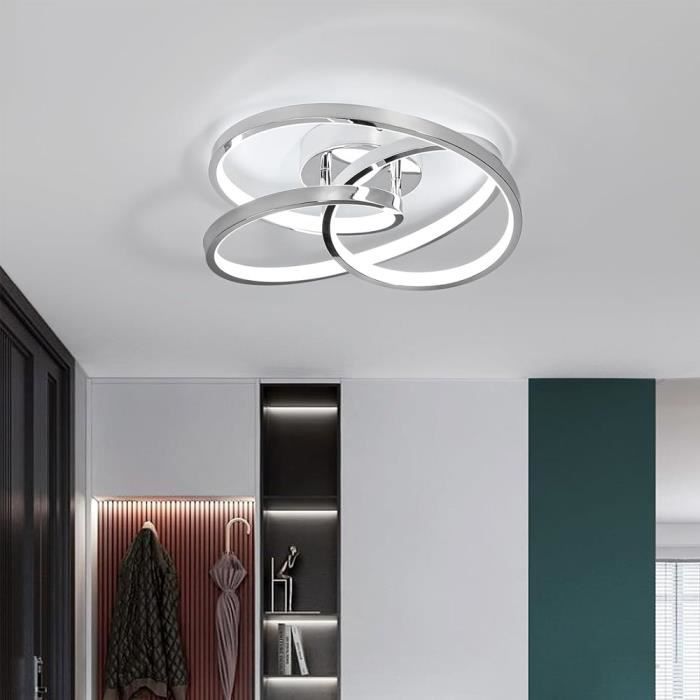 Plafonnier LED, Lampe Plafond Design Incurvé, Moderne Luminaire Plafon
