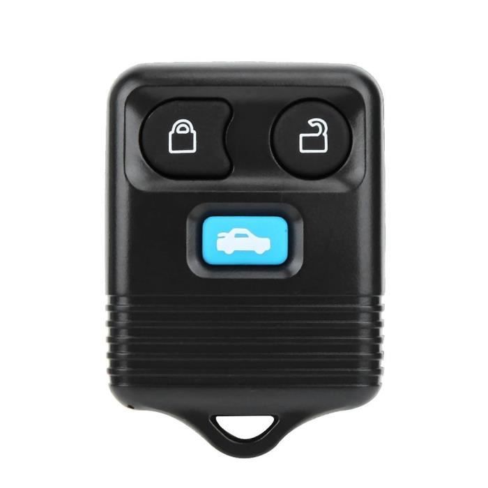 Fdit clé sans fil de voiture Clé intelligente de télécommande sans fil de voiture à 3 boutons 433Mhz adaptée pour Ford Transit