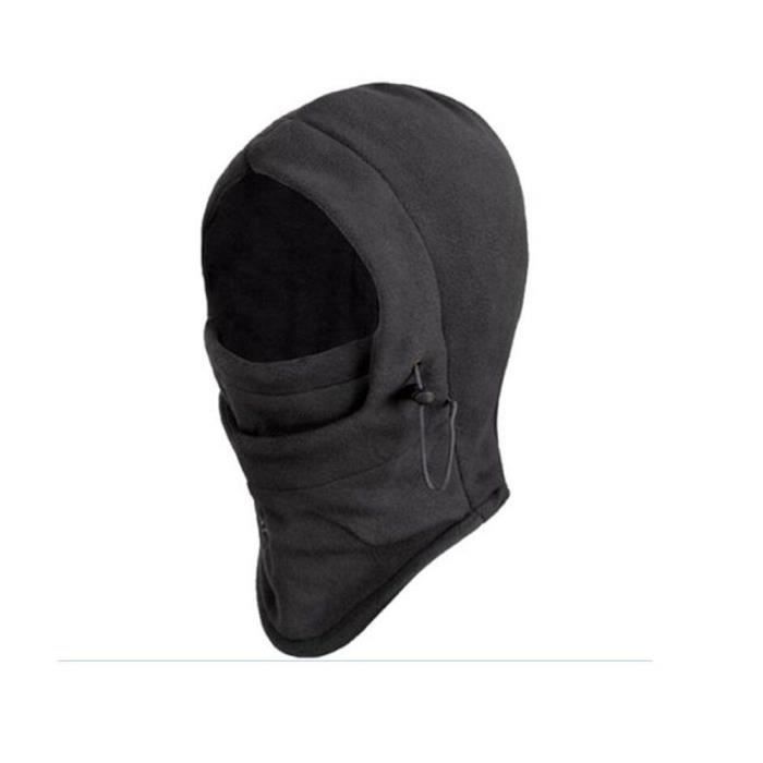LBTrading Cagoule Thermique D'Hiver – Masque De Ski Chaleur Extrême Avec Cache-Cou & Visage – Beige – Parfait Vélo, Moto, Rando, Ski