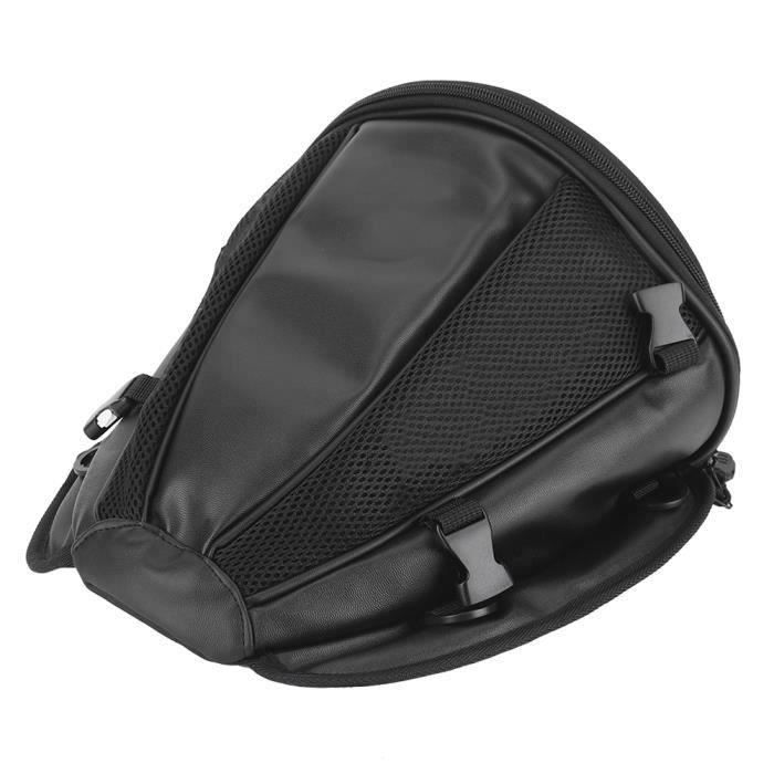 Sacoche étanche Pour Moto - 10L - Polyester - Sac De Selle Ou Bandoulière - Noir