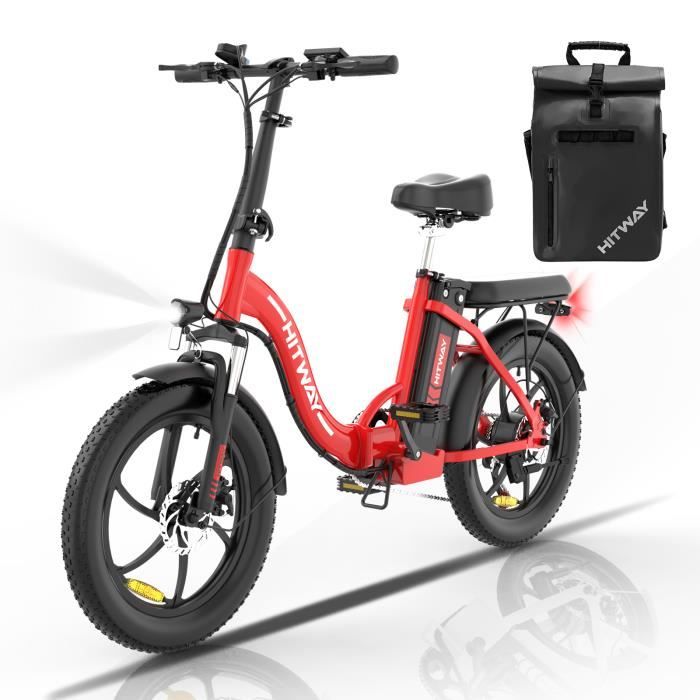 HITWAY Vélo Électrique Rouge,20\