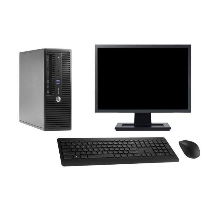 PC HP ProDesk 400 G3 SFF Ecran 27 i5-6500 RAM 32Go SSD 960Go Windows 10 Wifi - Hewlett packard