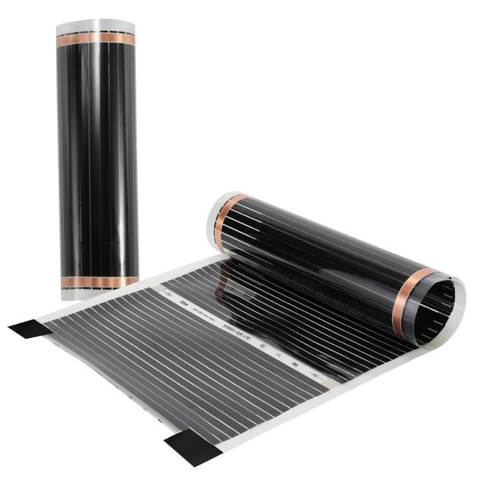 Kit plancher chauffant infrarouge 50cm - 120Watt m² comprenant un