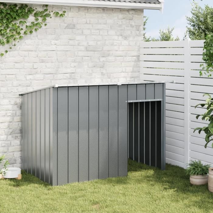 Meilleure Qualité Niche pour chien avec toit anthracite acier galvanisé A172572 - Yingmshop