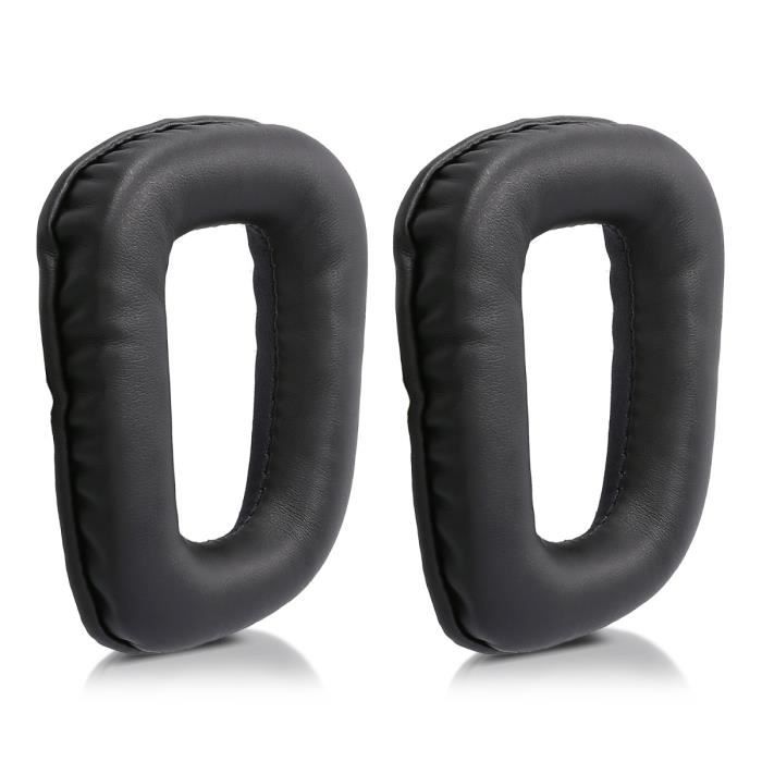 Logitech 2x coussinet de rechange pour casque Logitech G430 G35 G930 F450 kwmobile 