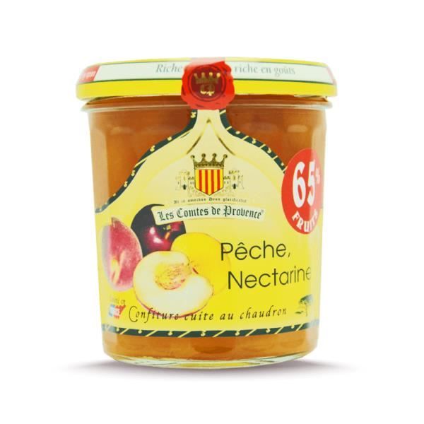 Confiture de Pêches Nectarines 340g Les Comtes de Provence