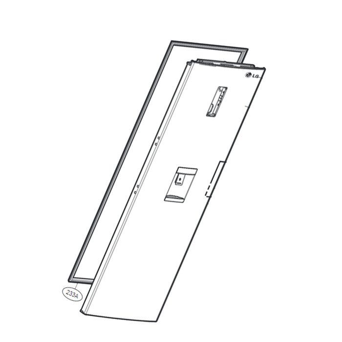 Joint de porte pour Réfrigérateur congélateur LG Garantie - vue 2