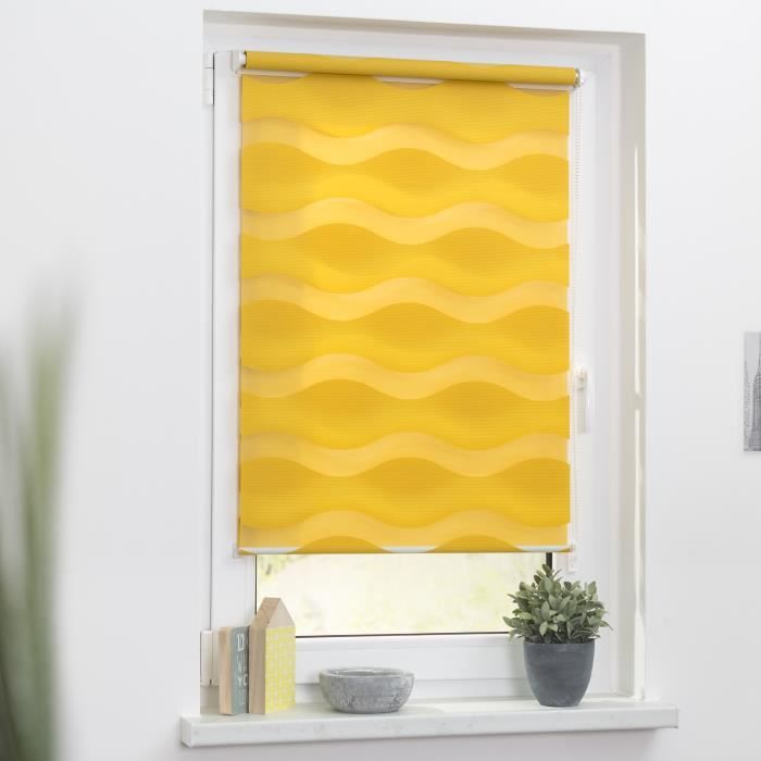 Store Enrouleur Double Klemmfix Sans Percage Jaune Moutarde 45 Cm X 150 Cm Achat Vente Store De Fenetre Prolongation Soldes Cdiscount