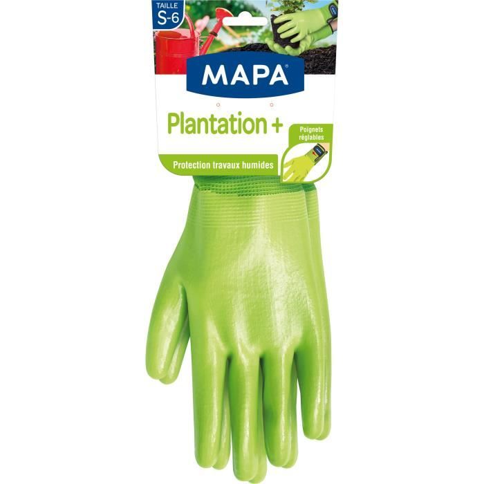 Gants de jardinage - MAPA - Plantation + - En nitrile - Taille S