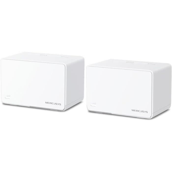 Système WiFi 6 Mesh AX3000 MERCUSYS Halo H80X (2-Pack) – Couverture 460 m² – Canaux 160 MHz – 3 Ports Gigabit