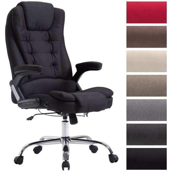 Fauteuil de Bureau Thor XXL - CLP - Noir - Capacité 150 kg - Accoudoirs intégrés Fauteuil de Bureau Thor XXL - CLP - Noir - Capacité 150 kg - Accoudoirs intégrés