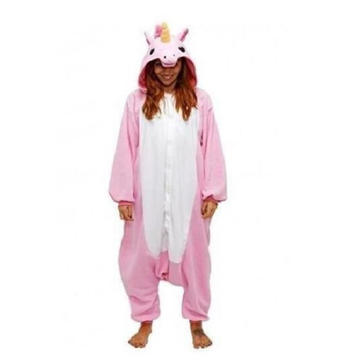 Licorne Pyjama Femmes Hiver Classique Pajamas Plus Cachemire Chaud