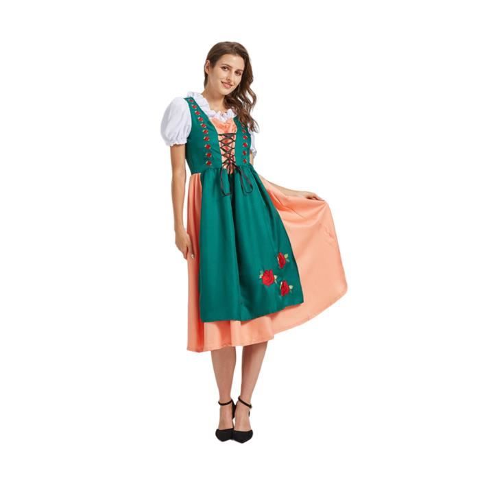 ROBE Déguisement Femme Dirndl Oktoberfest Festival la bière Robe du